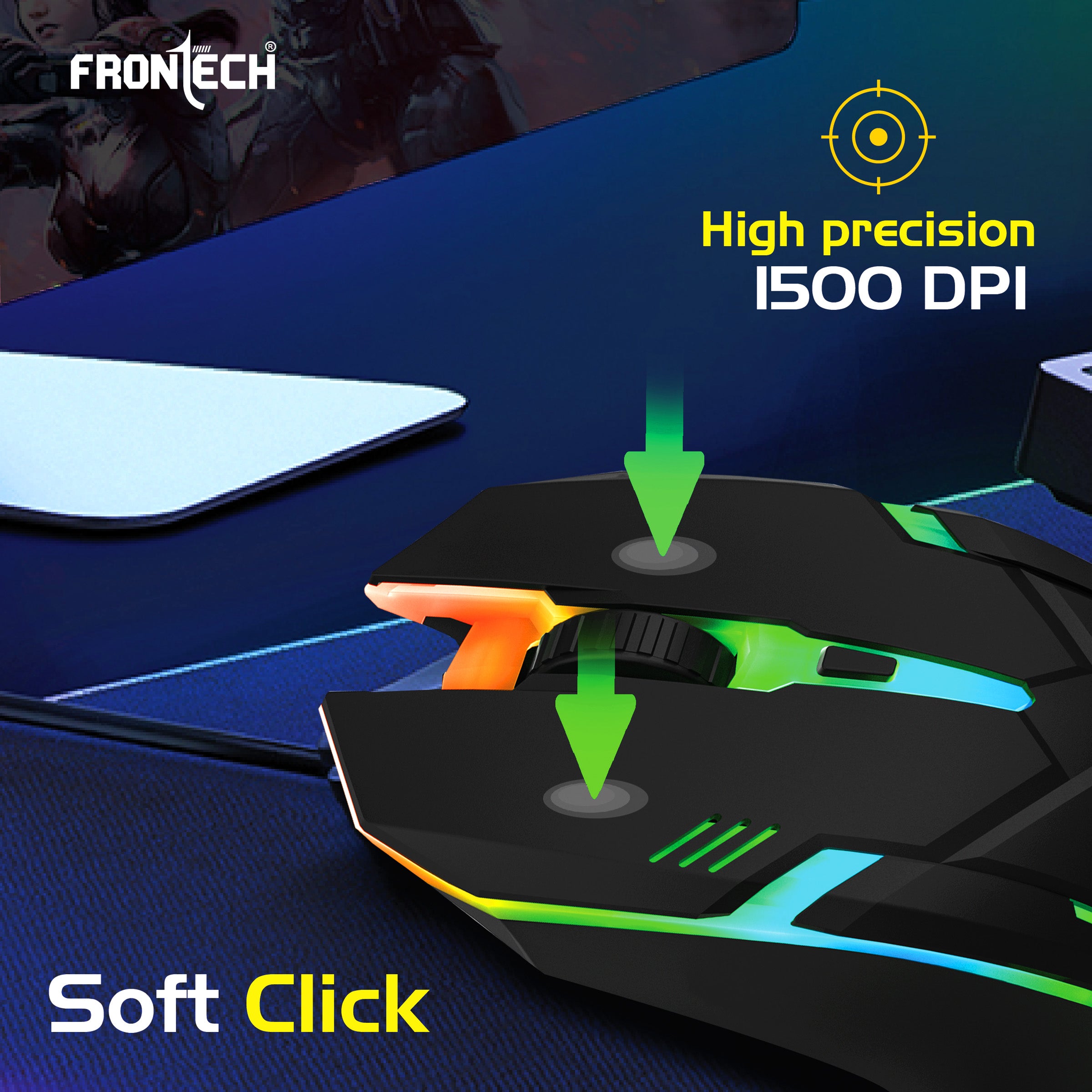 Frontech Wired USB Optical Mouse (MS-0067) Frontech Wired USB Optical Mouse (MS-0067)